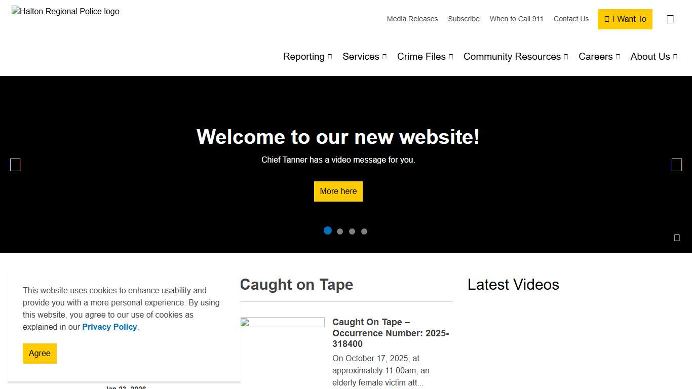 Home Halton Regional Police Service