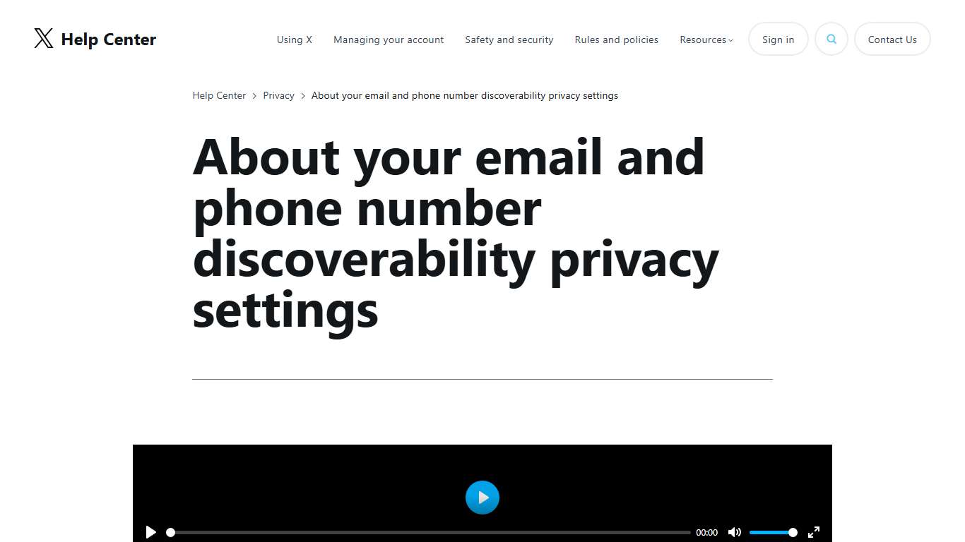 Control how others can find you on X X Help